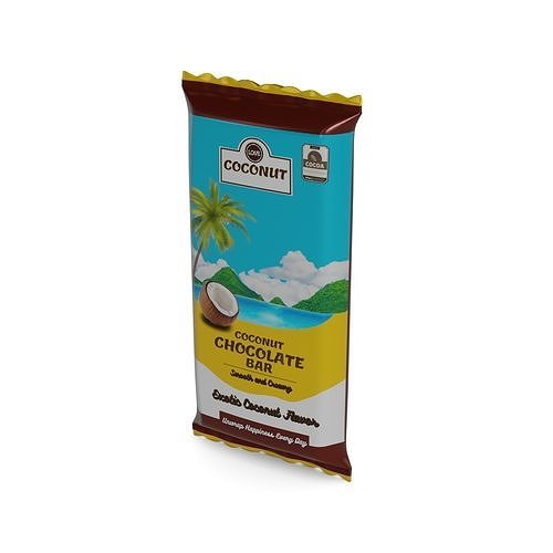 Chocolate bars Coconut Chocolate Bar 3D model