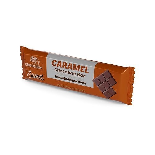 Chocolate bars Caramel Chocolate Bar 3D model
