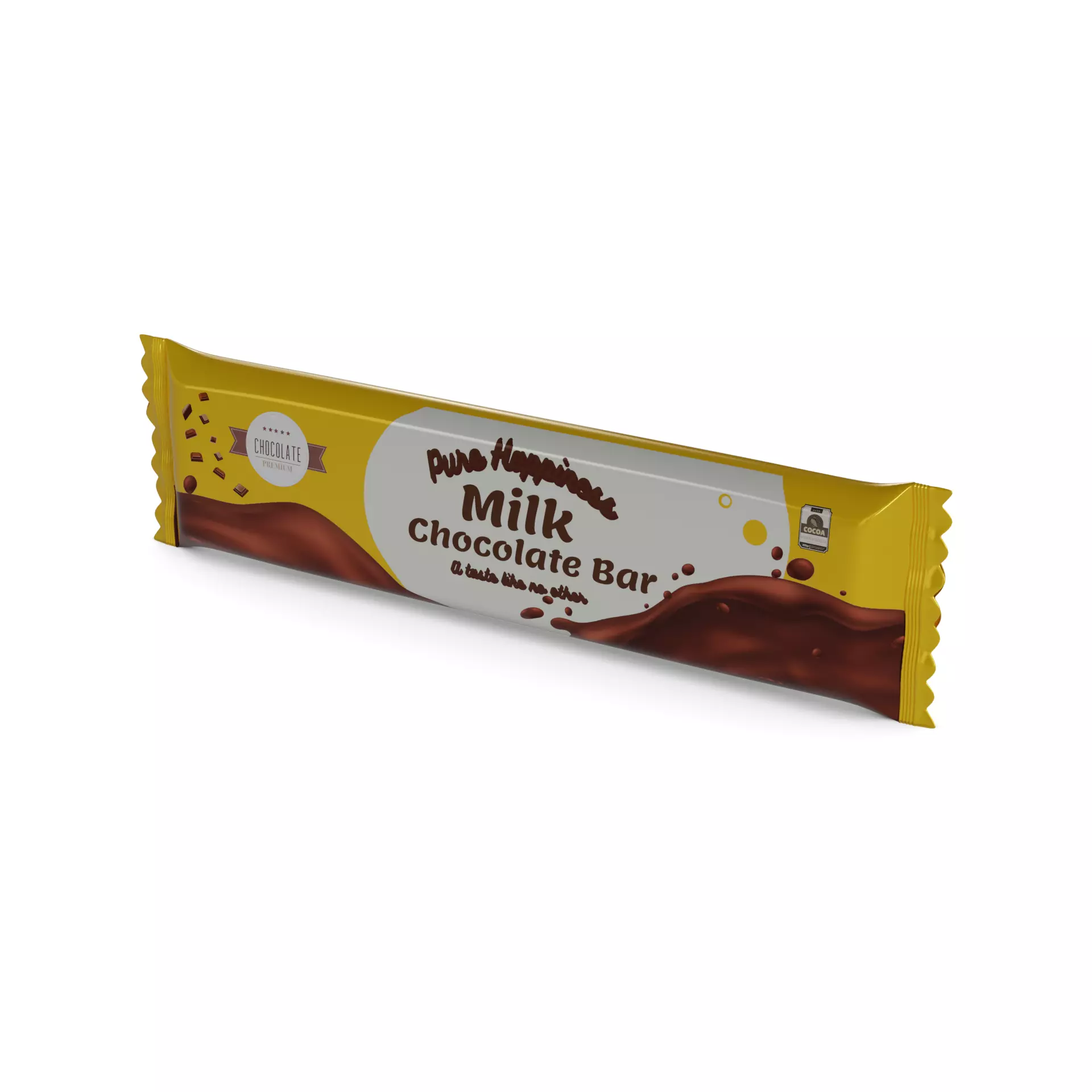 Chocolate bars Milk Chocolate Bar 3D model_0