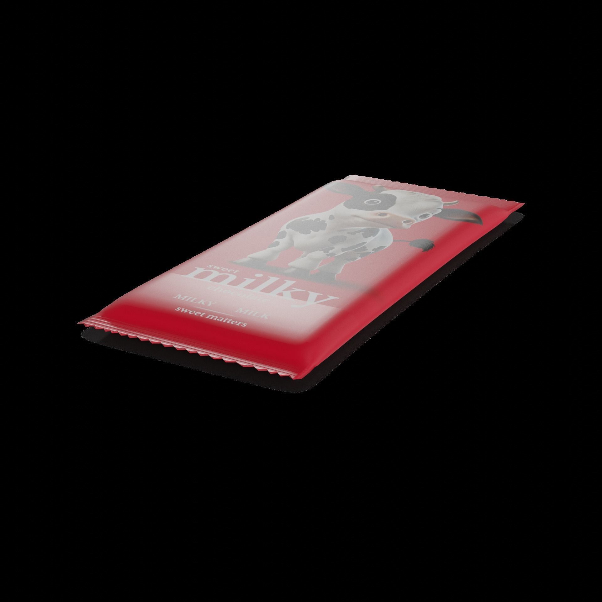 Chocolate bars Milk Chocolate Bar Low-poly 3D model_1