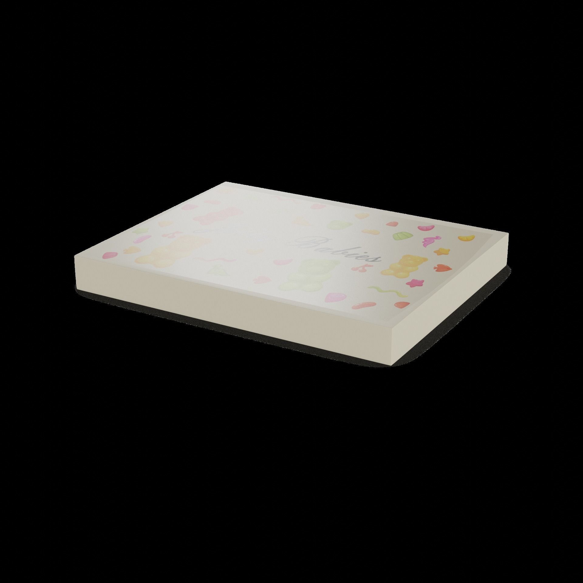 Candies by weight Jelly Babies Low-poly 3D model_1