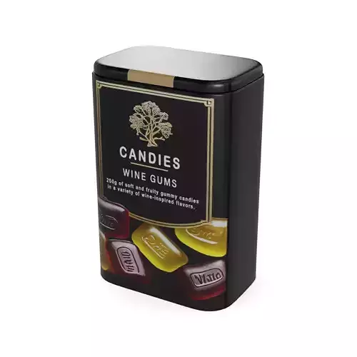 Candies by weight Wine Gums Low-poly 3D model