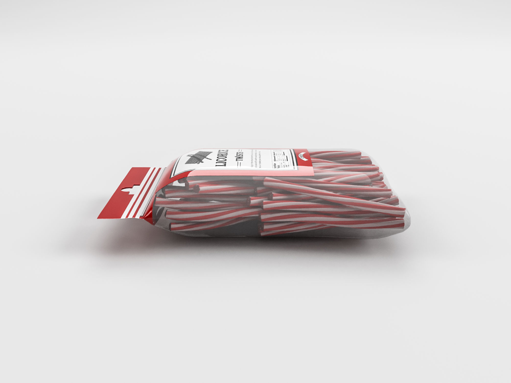Candies by weight Licorice Twists 2K PBR Low-poly 3D model_3