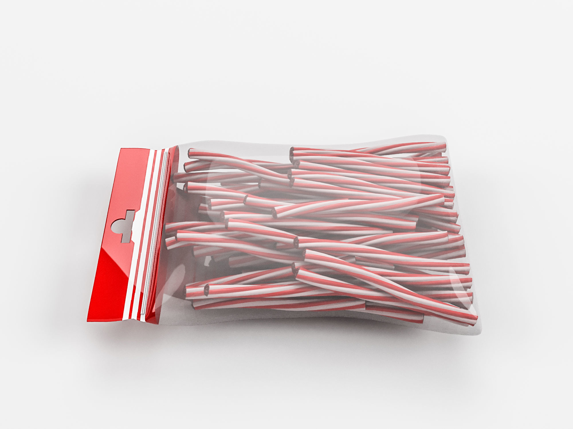 Candies by weight Licorice Twists 2K PBR Low-poly 3D model_4