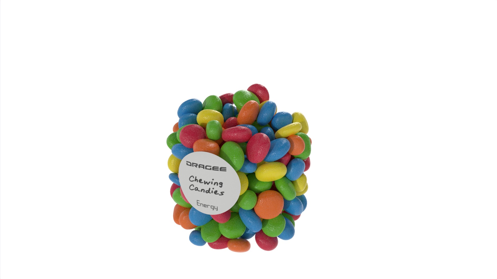 Dragee and chewing candies Dragee and Chewing Candies 3D model_2