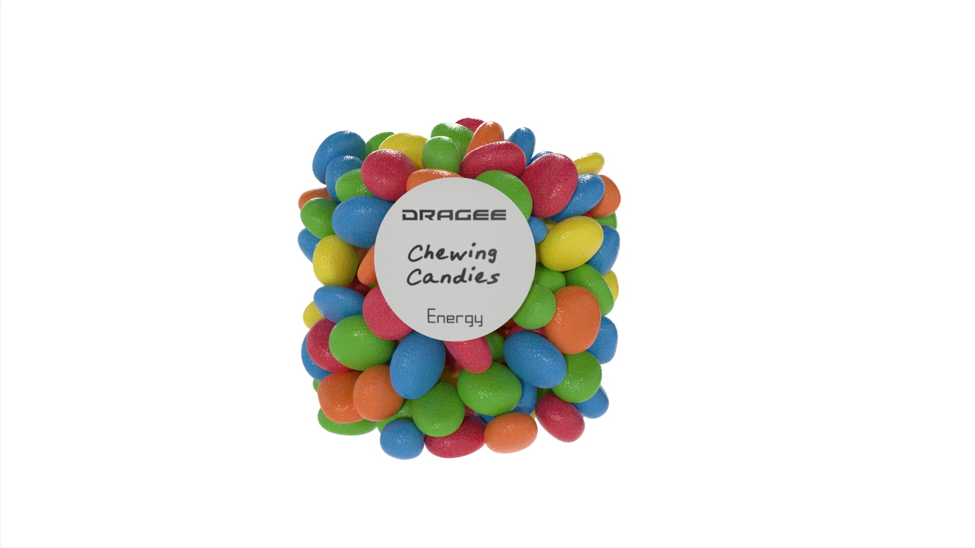 Dragee and chewing candies Dragee and Chewing Candies 3D model_3