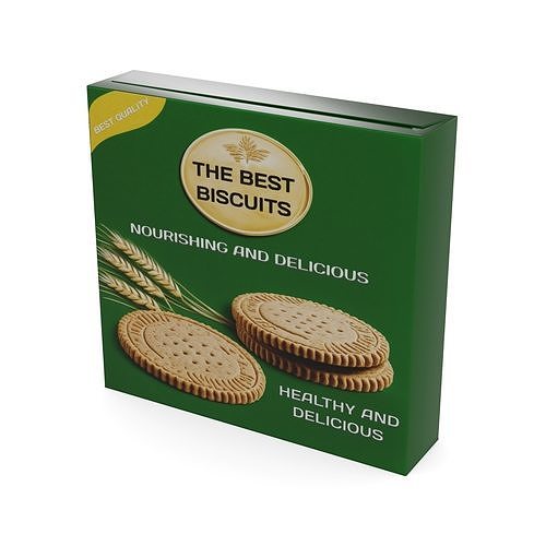 Biscuits and sponge cakes Digestive Biscuits Low-poly 3D model