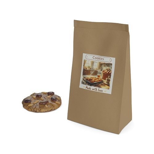 Biscuits and sponge cakes Oatmeal Raisin Cookies Low-poly 3D model