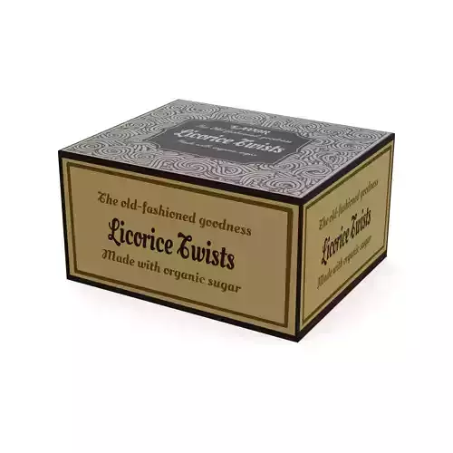 Other sweets Licorice Twists Low-poly 3D model
