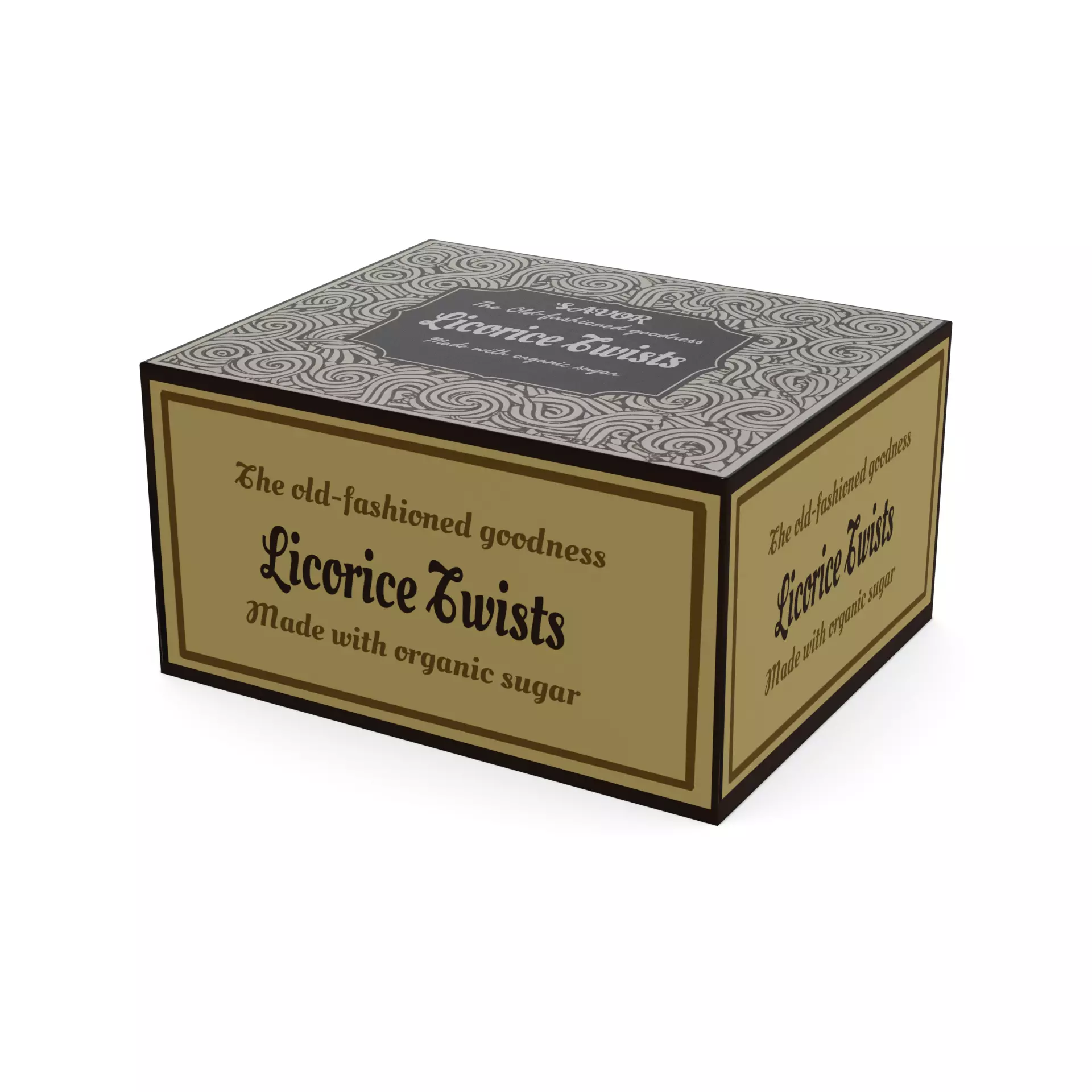 Other sweets Licorice Twists Low-poly 3D model_0