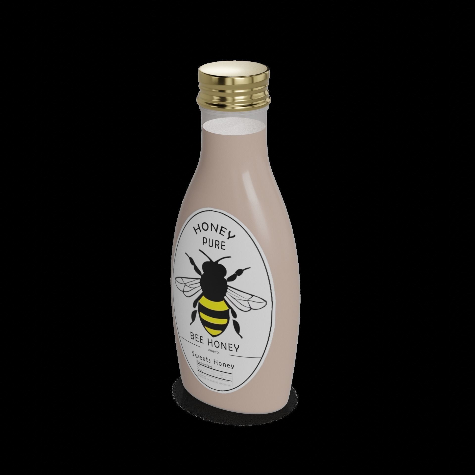 Other sweets Honey Low-poly 3D model_1