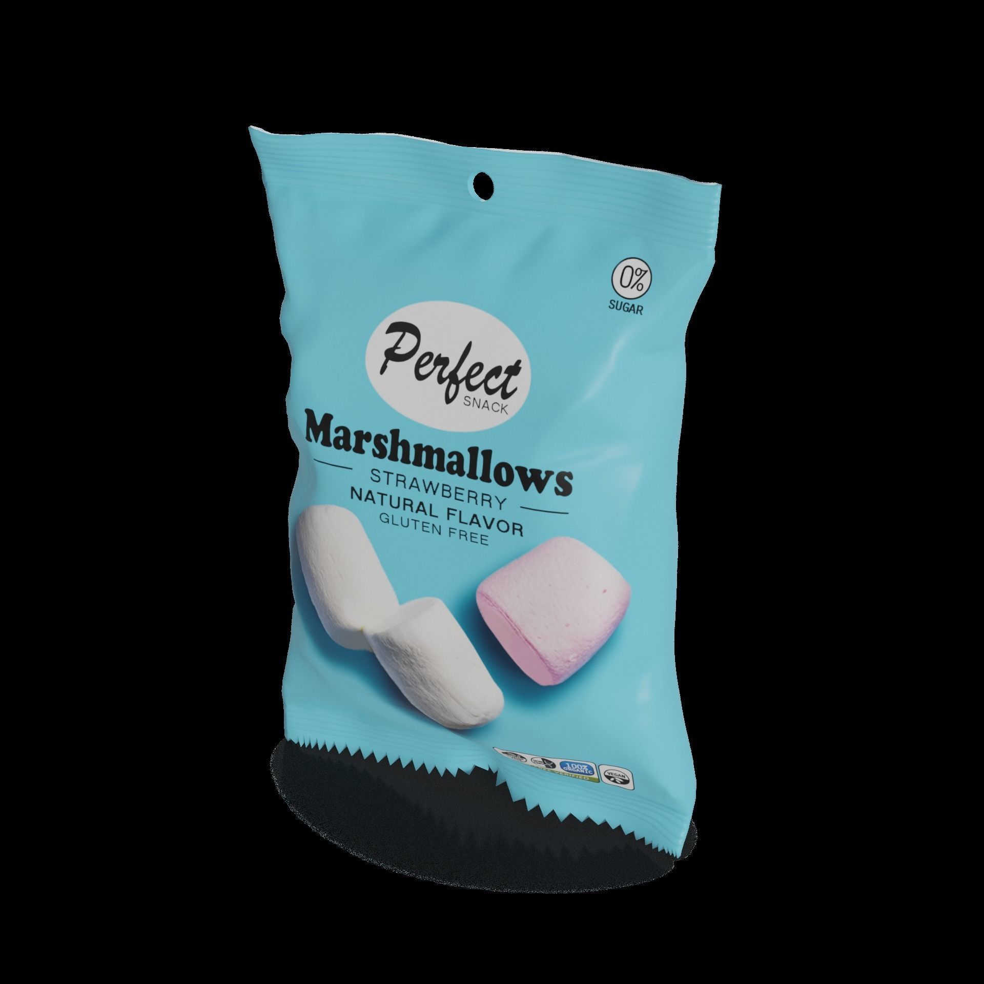 Other sweets Marshmallows Low-poly 3D model_1