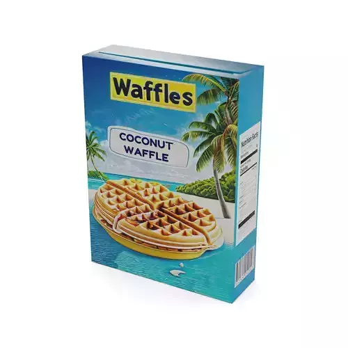 Waffles Waffles Low-poly 3D model