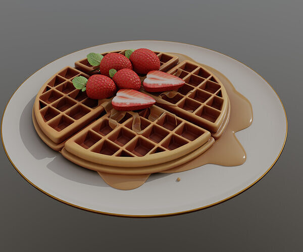 Waffles Waffles 3D model