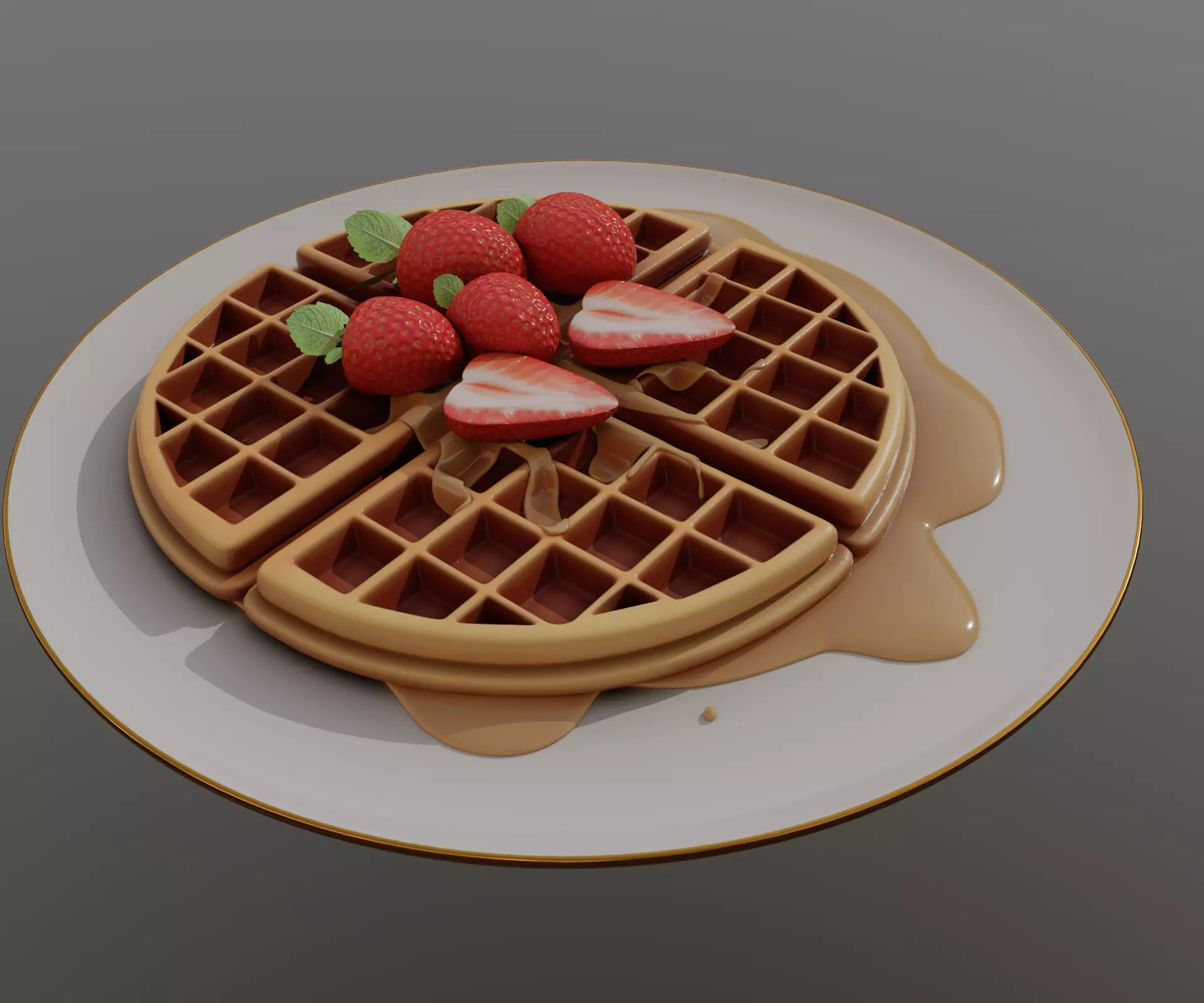 Waffles Waffles 3D model_0