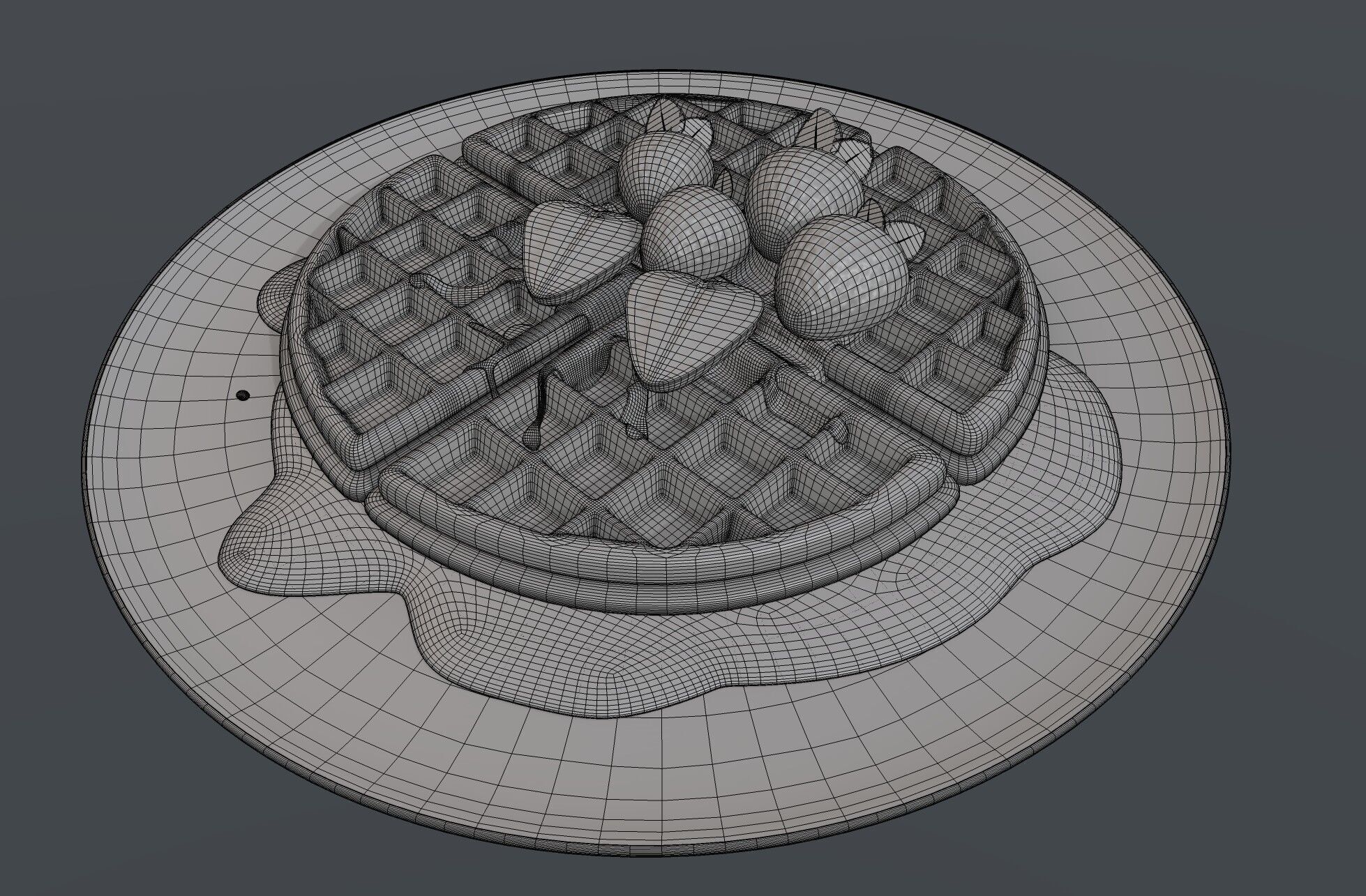 Waffles Waffles 3D model_4