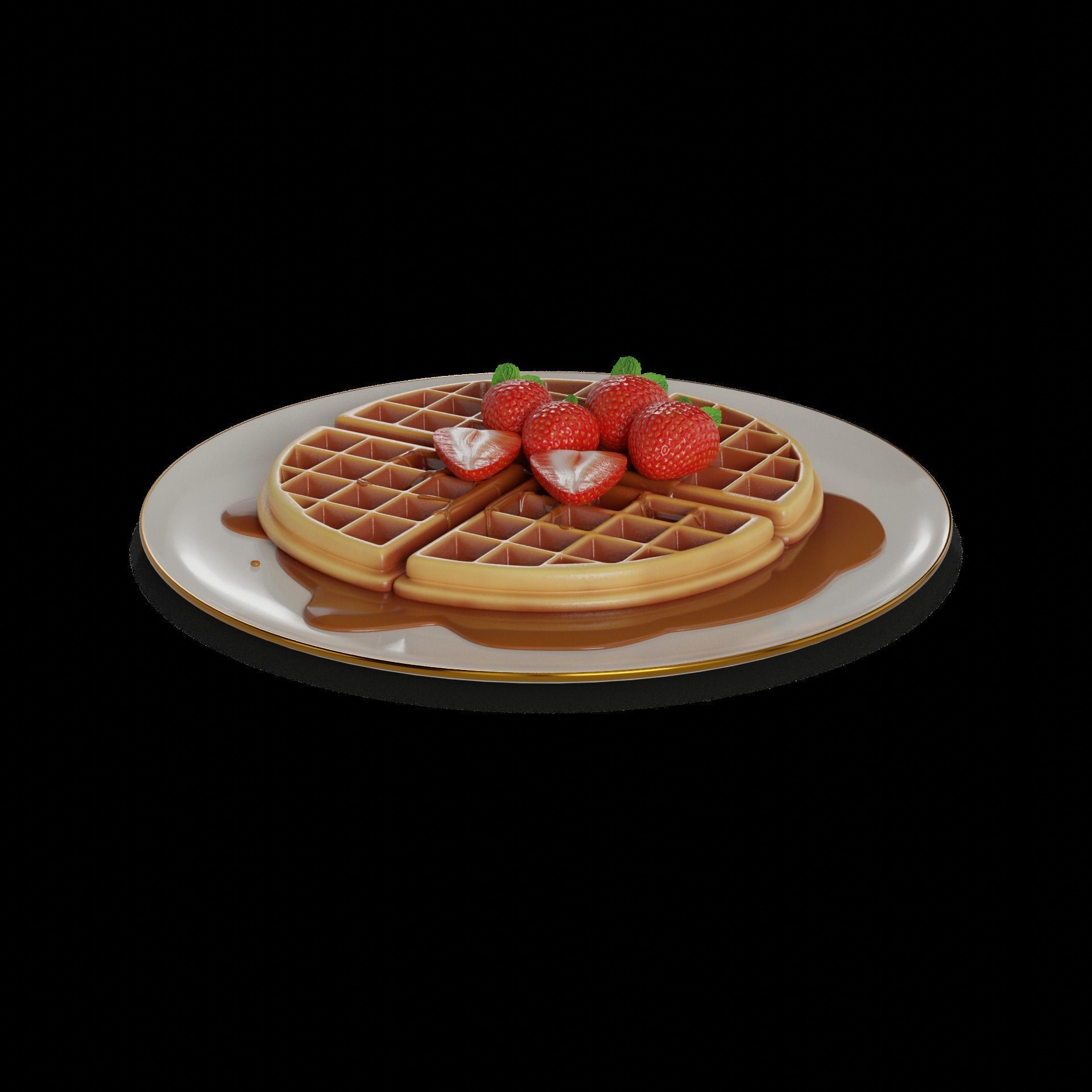 Waffles Waffles 3D model_6