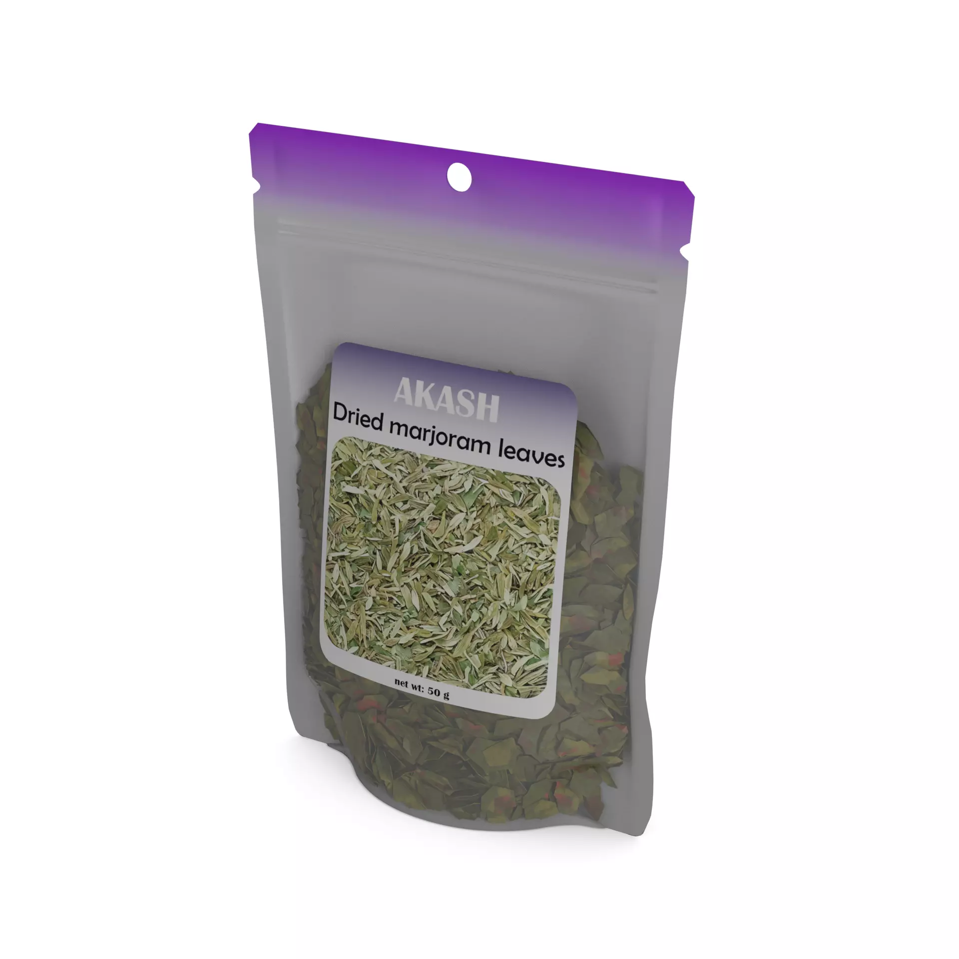 Pure herbs and spices Dried Marjoram 3D model_0