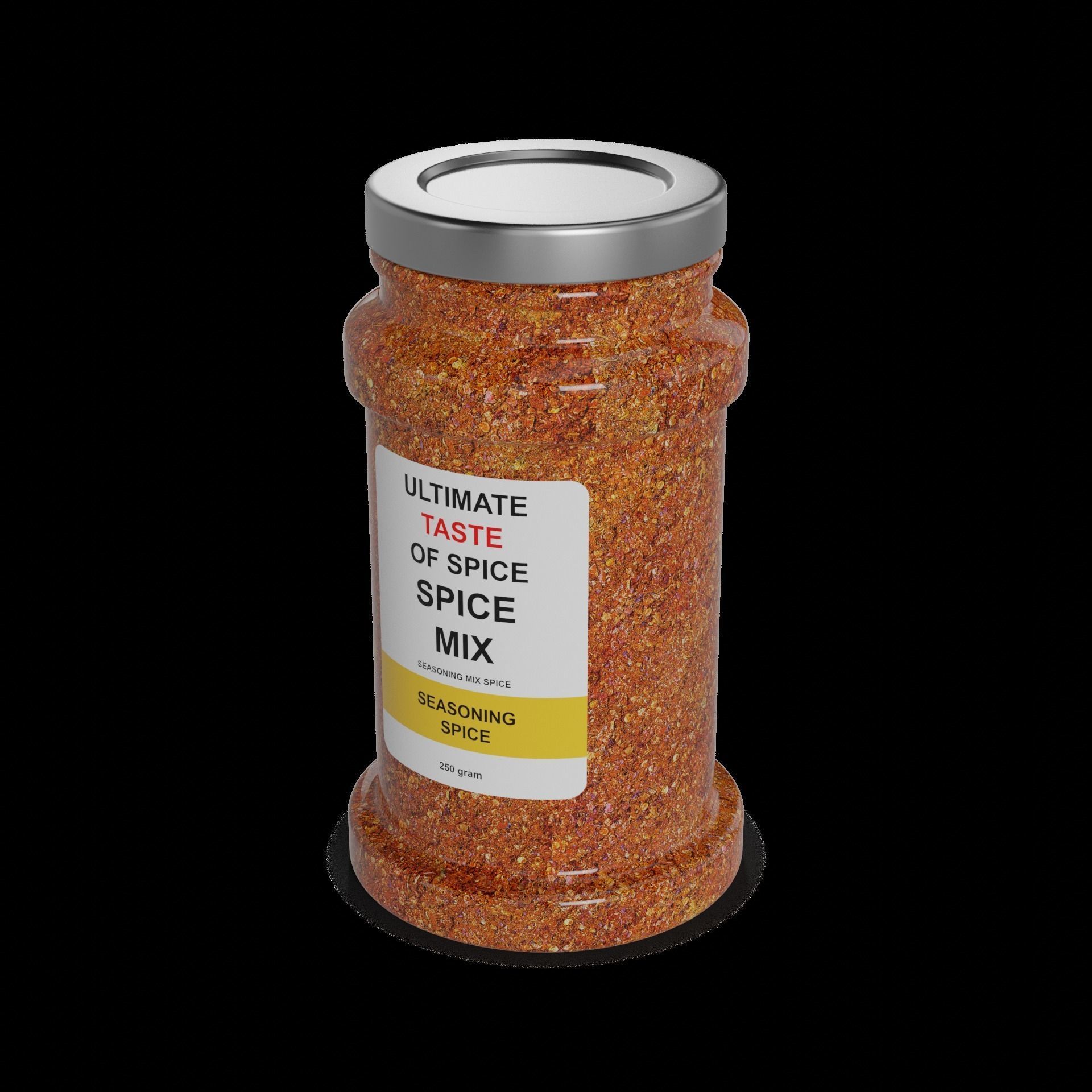 Spice and herbs mixes Seasoning Mix Low-poly 3D model_1