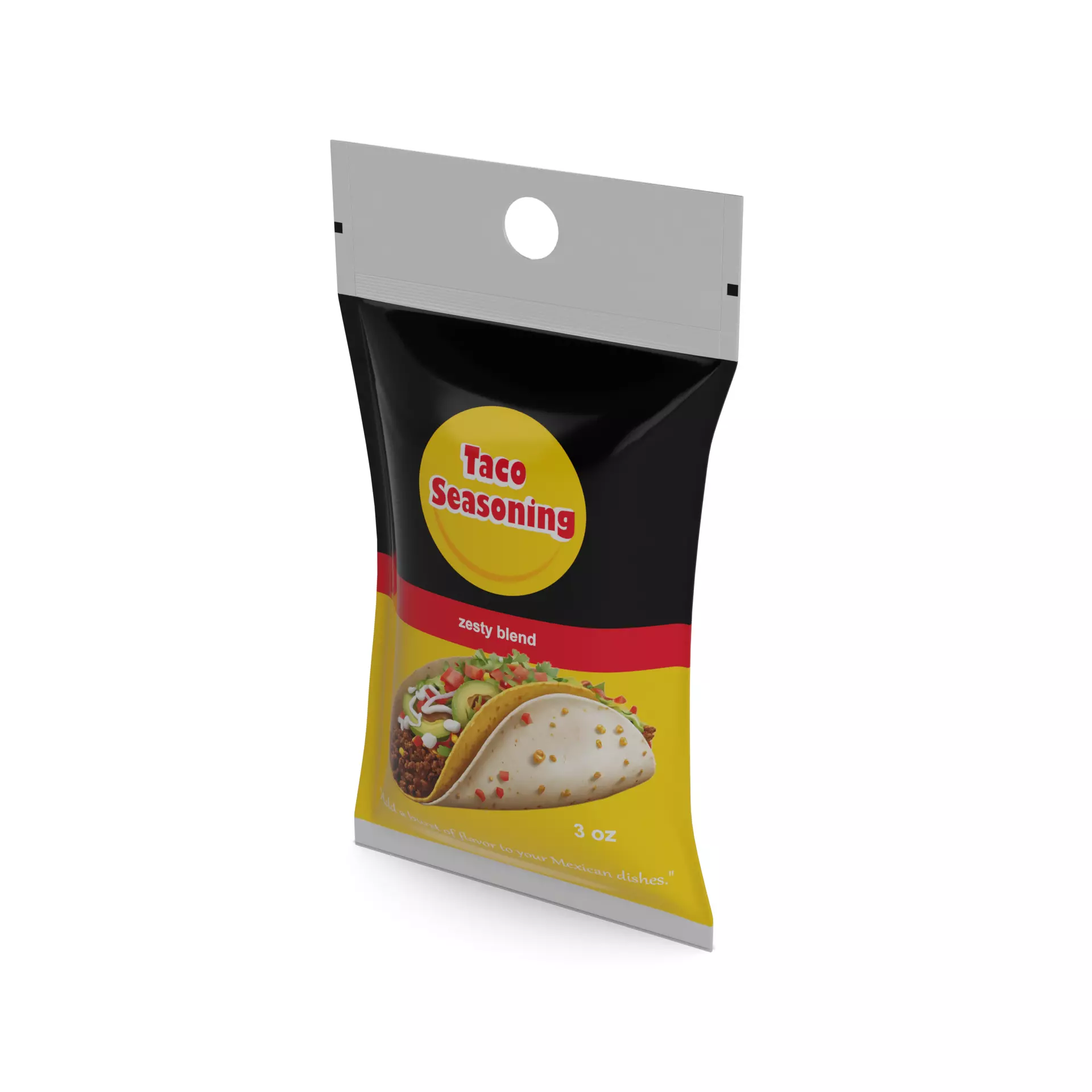 Meal seasoning Taco Seasoning Free low-poly 3D model