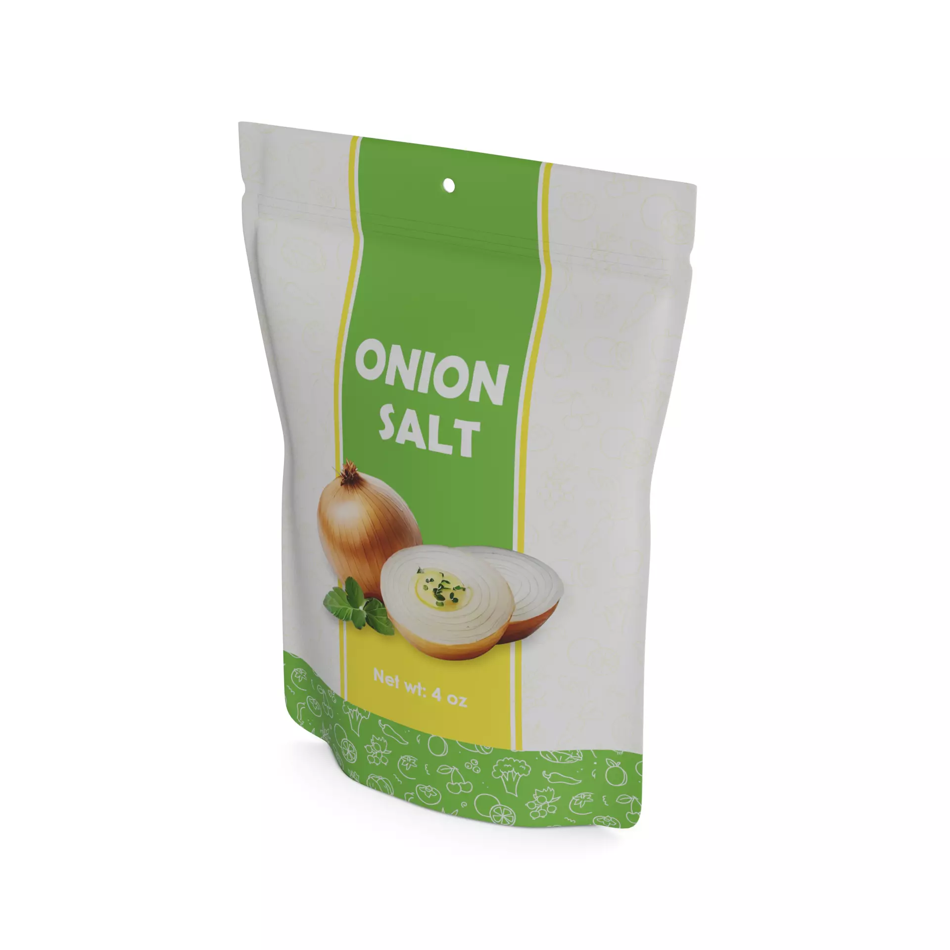 Meal seasoning Onion Salt Free low-poly 3D model
