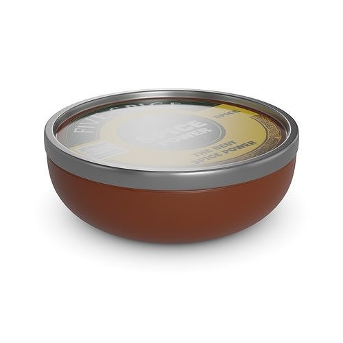 Pepper Five-Spice Powder Low-poly 3D model