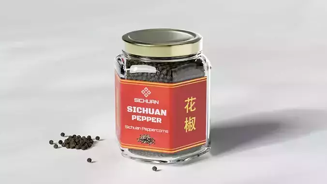 Pepper Sichuan Peppercorns Low-poly 3D model