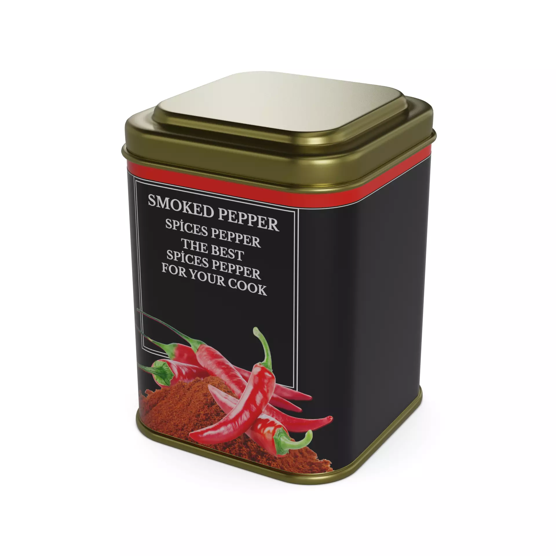 Pepper Smoked Pepper Low-poly 3D model_0