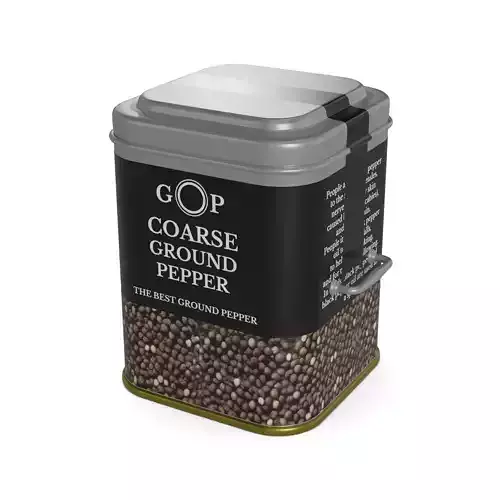 Pepper Coarse Ground Pepper 3D model