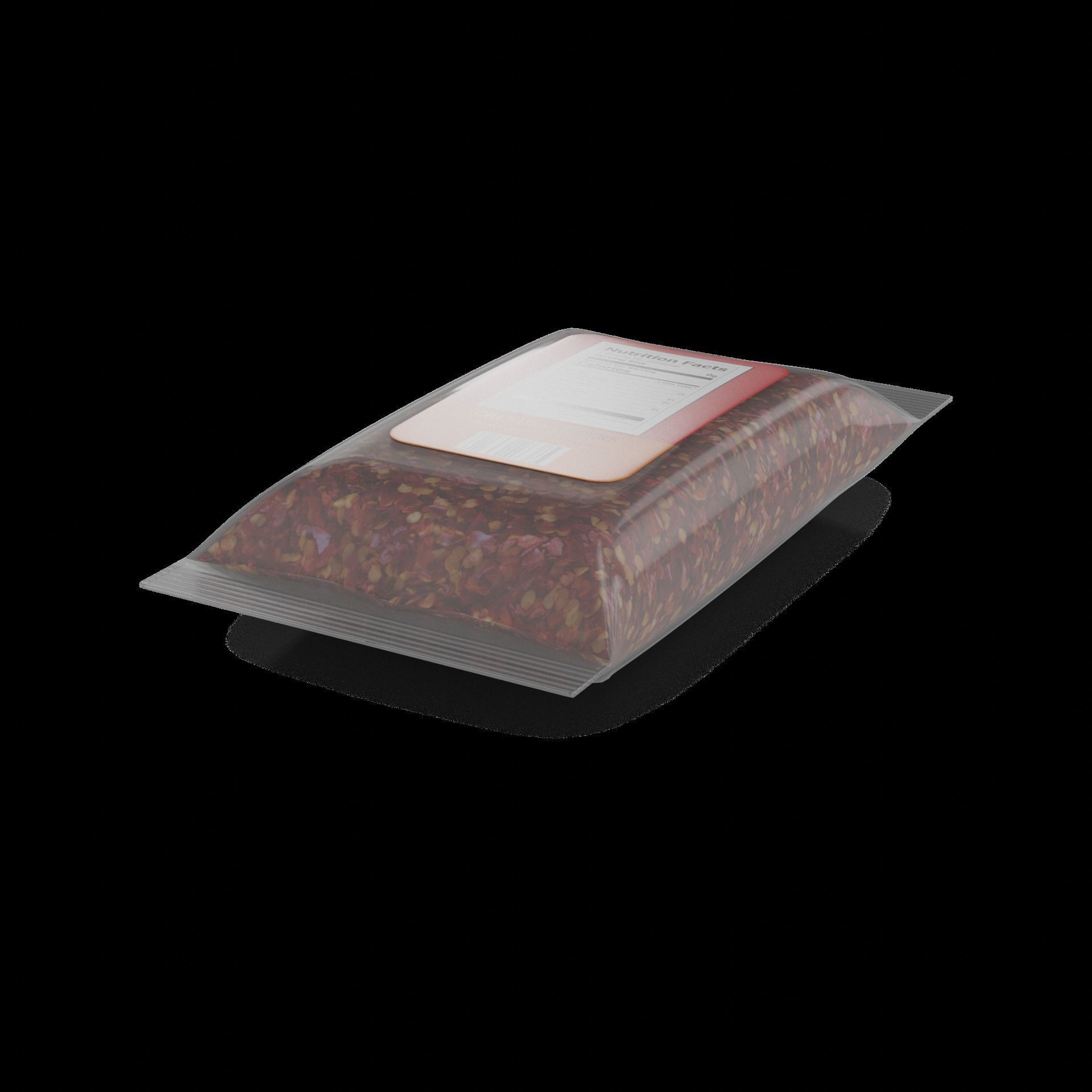 Pepper Crushed Red Pepper Low-poly 3D model_1