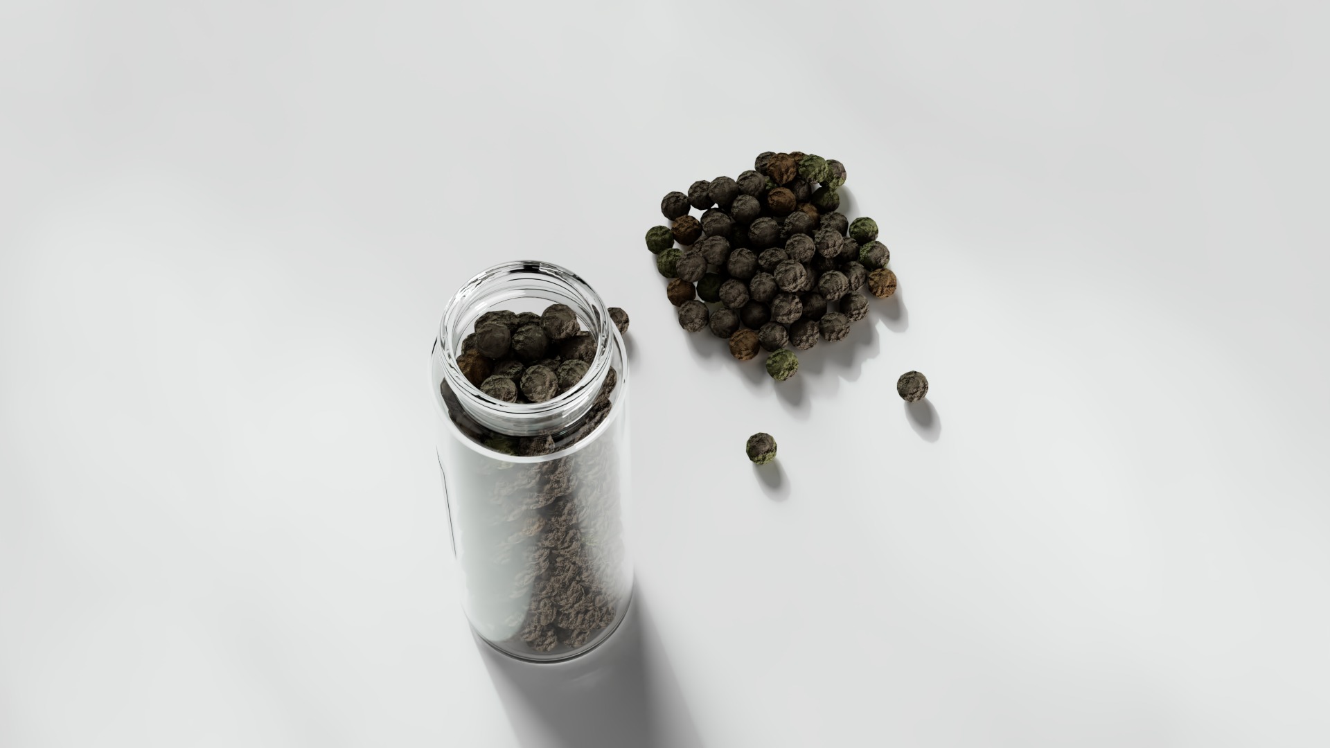 Pepper Tellicherry Pepper Low-poly 3D model_5