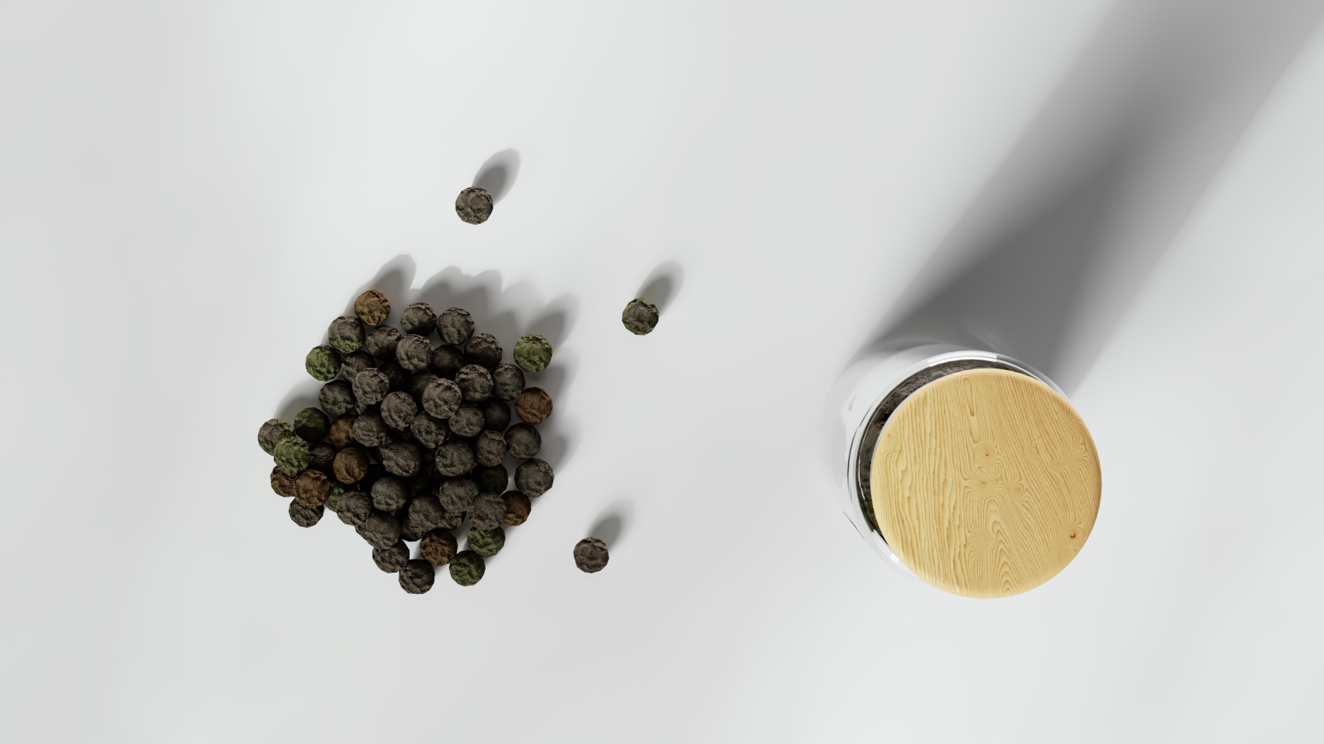 Pepper Tellicherry Pepper Low-poly 3D model_3