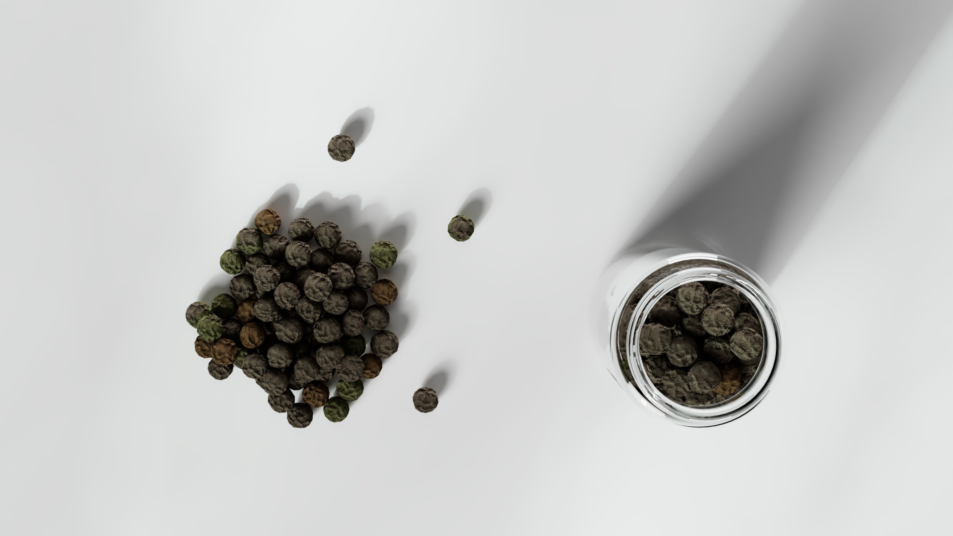 Pepper Tellicherry Pepper Low-poly 3D model_4