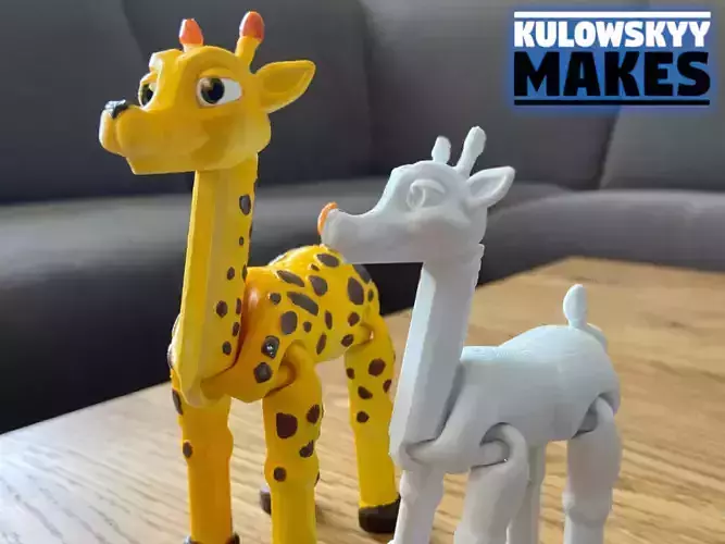 Flexi Giraffe - Articulated Animal - Print In Place