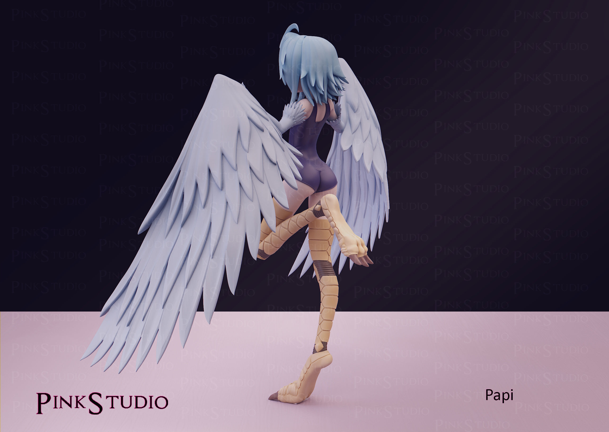 Monster Musume - Papi the harpy 3D print model_20