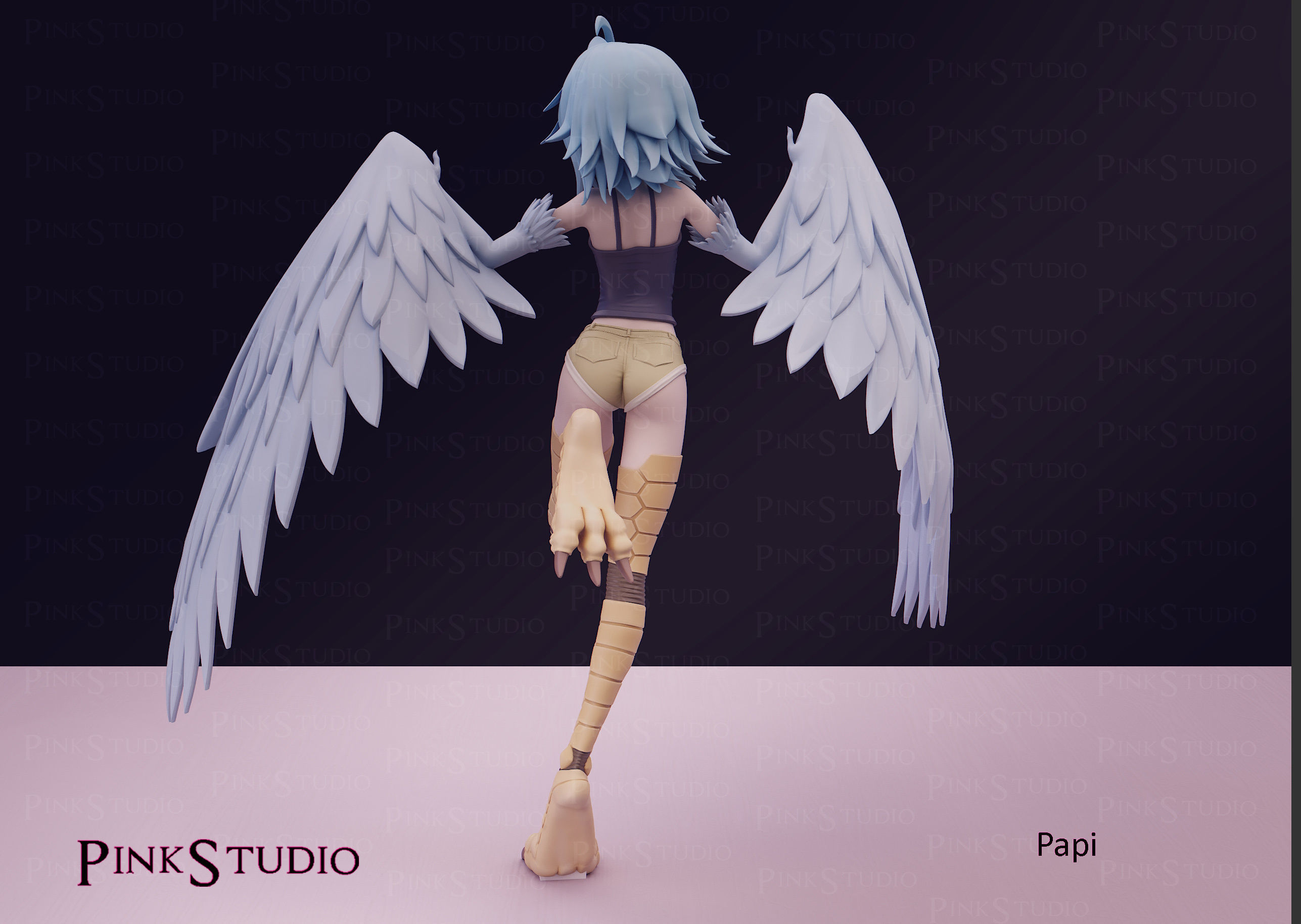 Monster Musume - Papi the harpy 3D print model_18