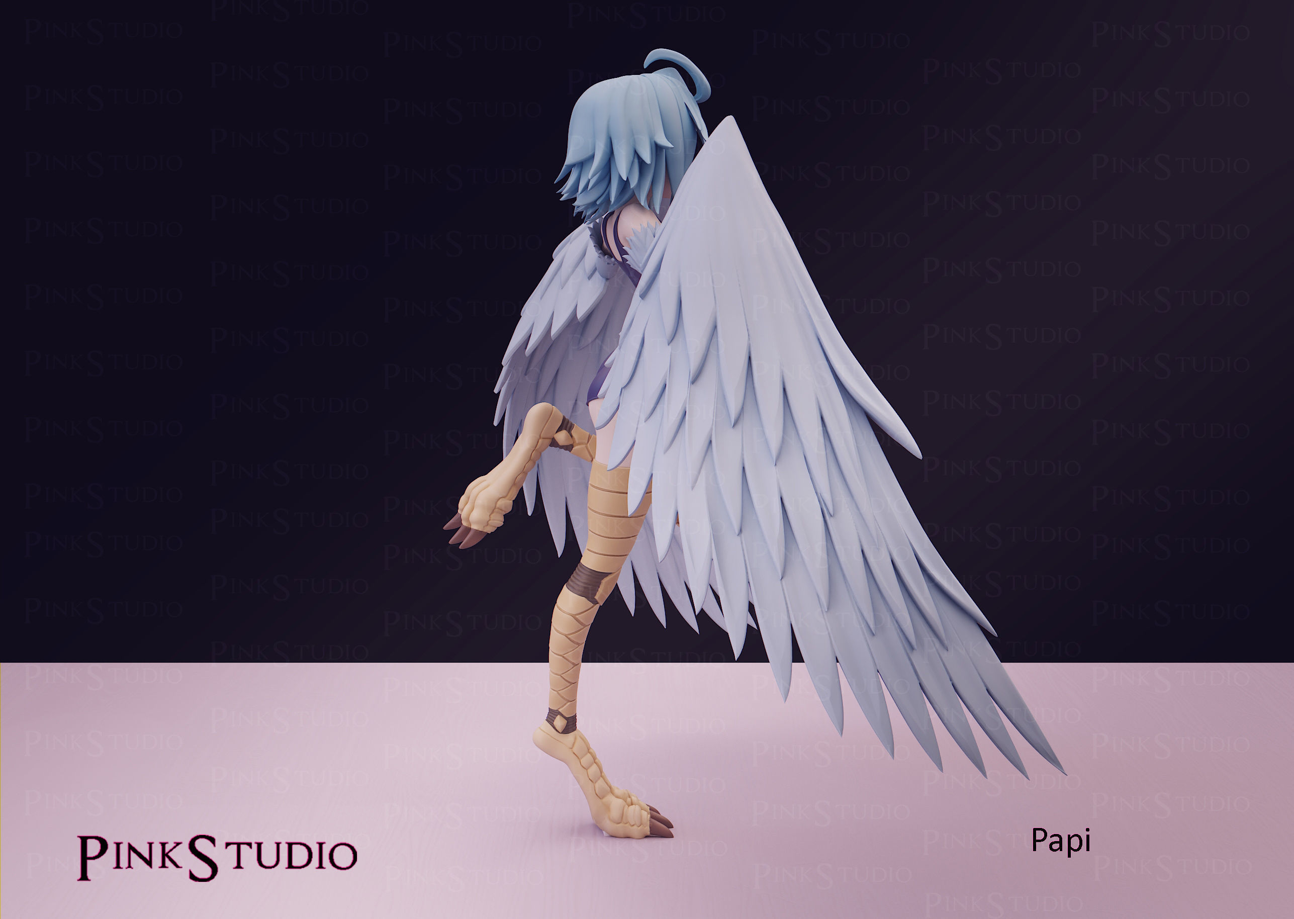 Monster Musume - Papi the harpy 3D print model_11