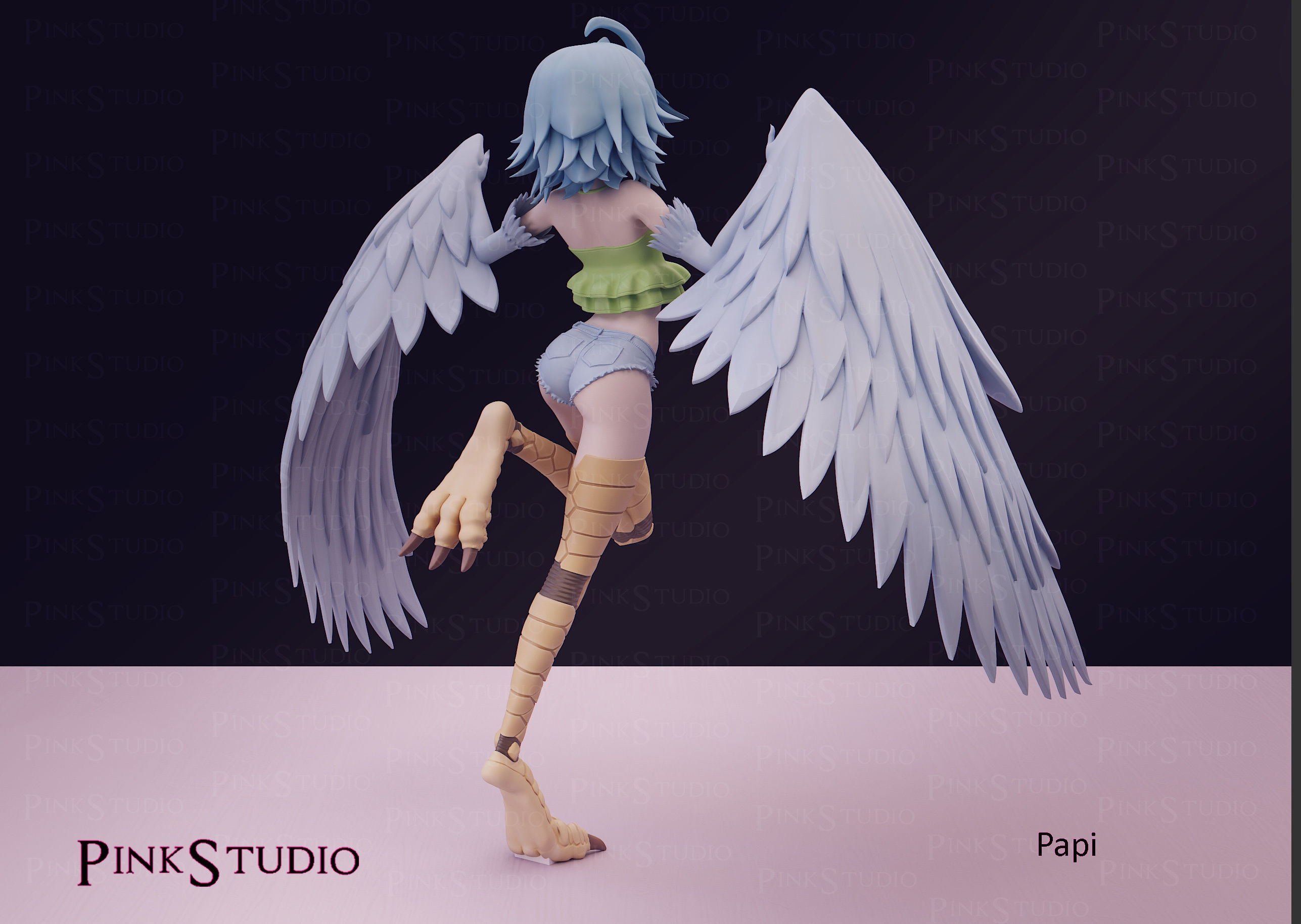 Monster Musume - Papi the harpy 3D print model_13