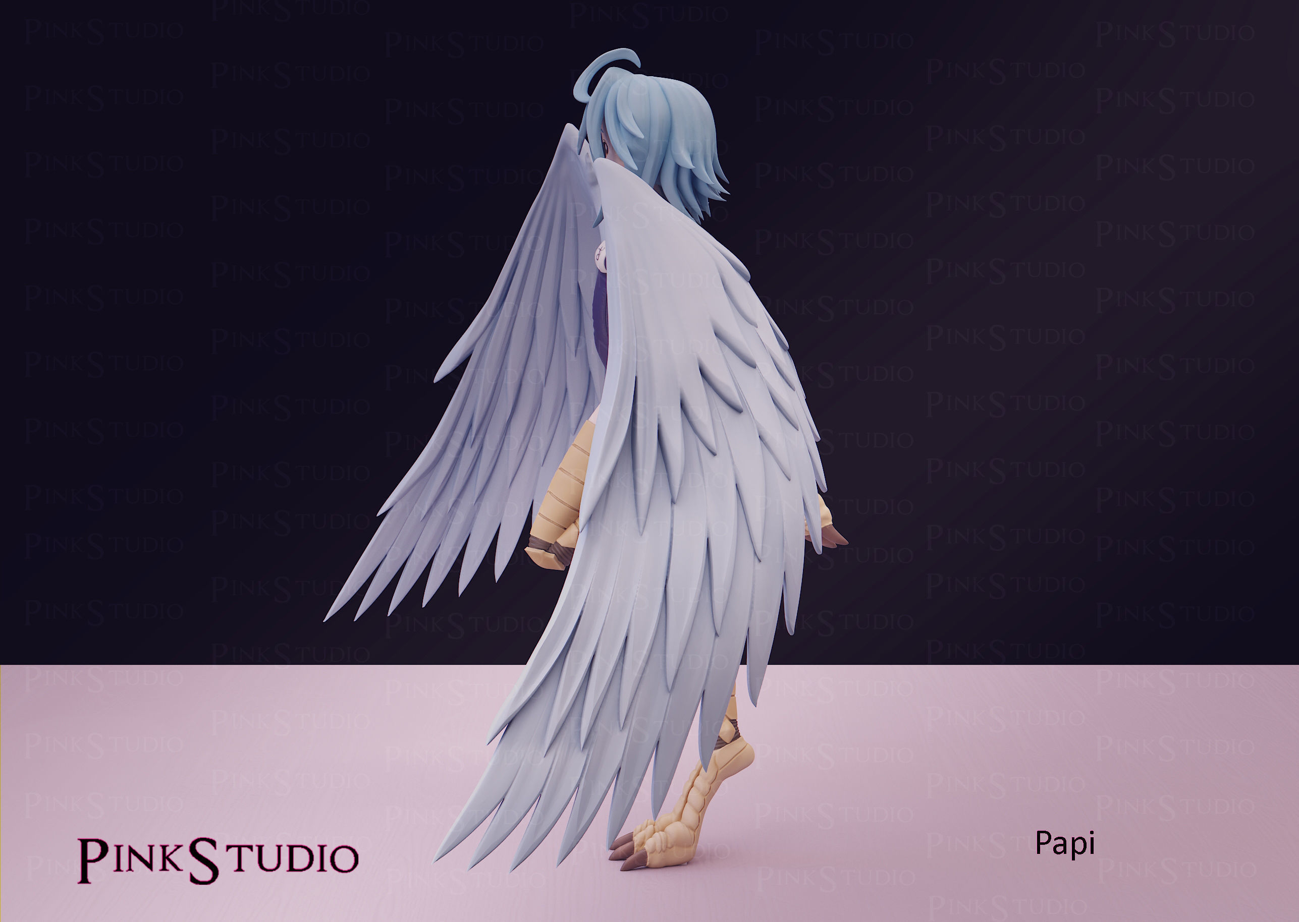 Monster Musume - Papi the harpy 3D print model_23