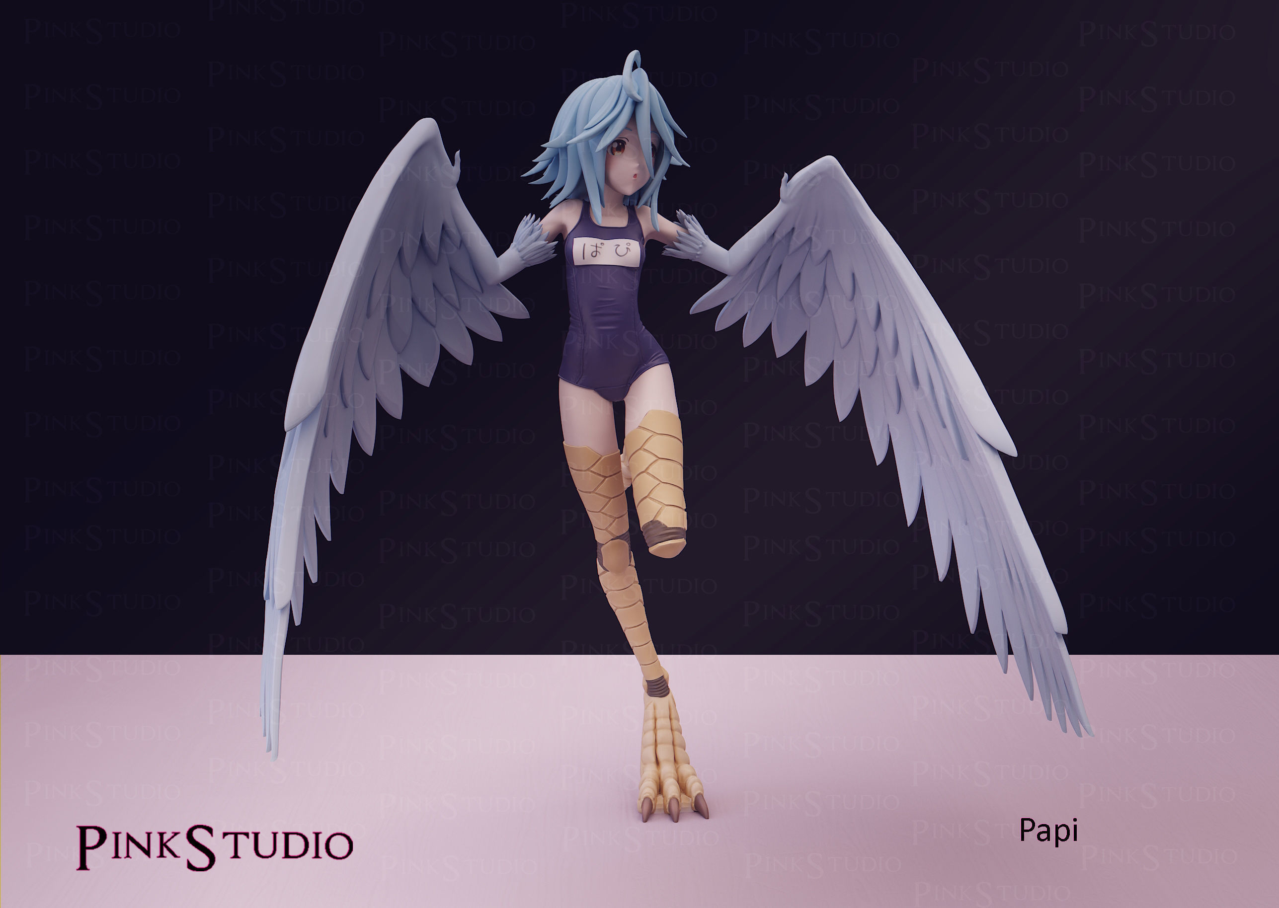 Monster Musume - Papi the harpy 3D print model_5