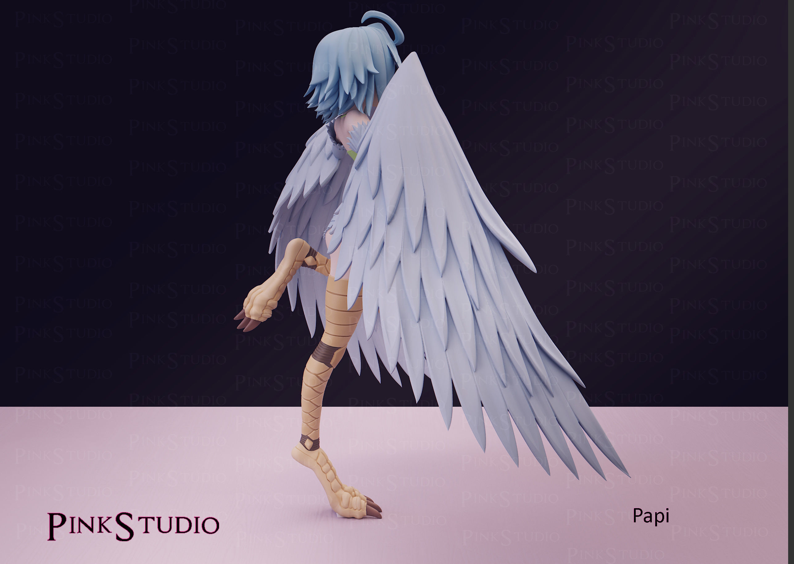 Monster Musume - Papi the harpy 3D print model_10