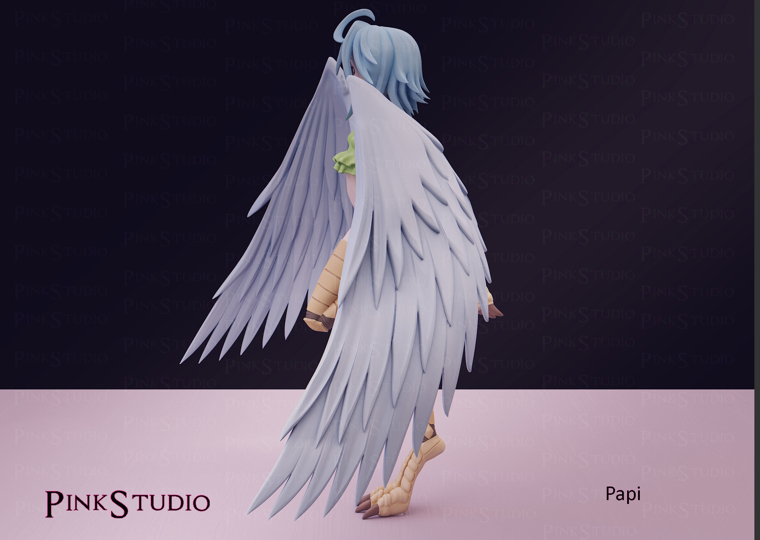 Monster Musume - Papi the harpy 3D print model_22