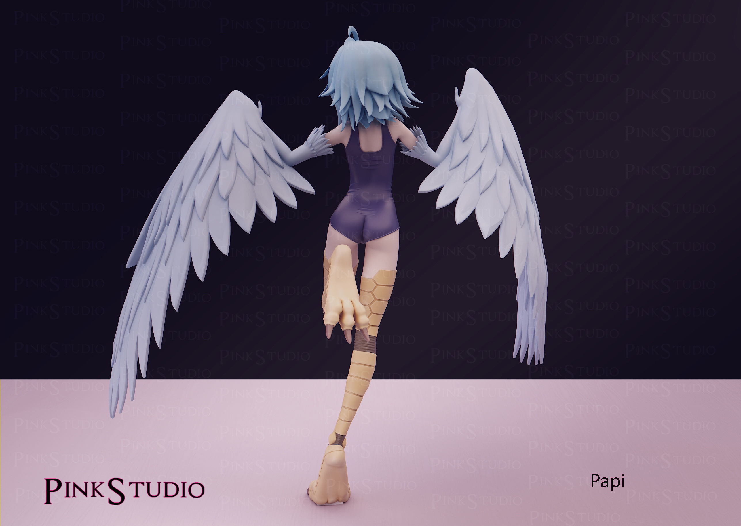 Monster Musume - Papi the harpy 3D print model_17