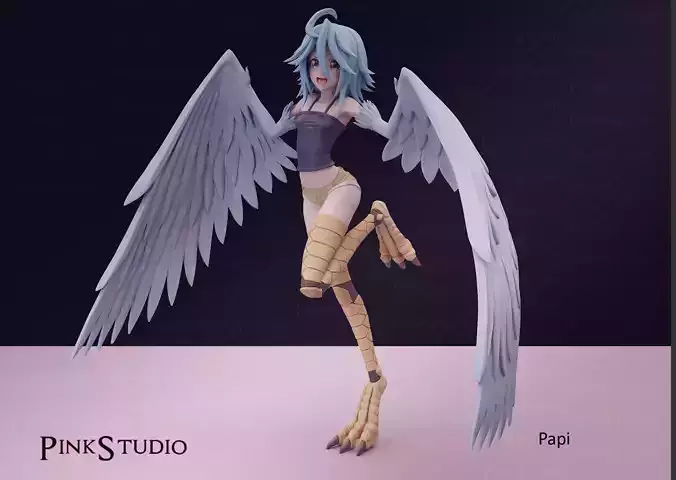Monster Musume - Papi the harpy 3D print model