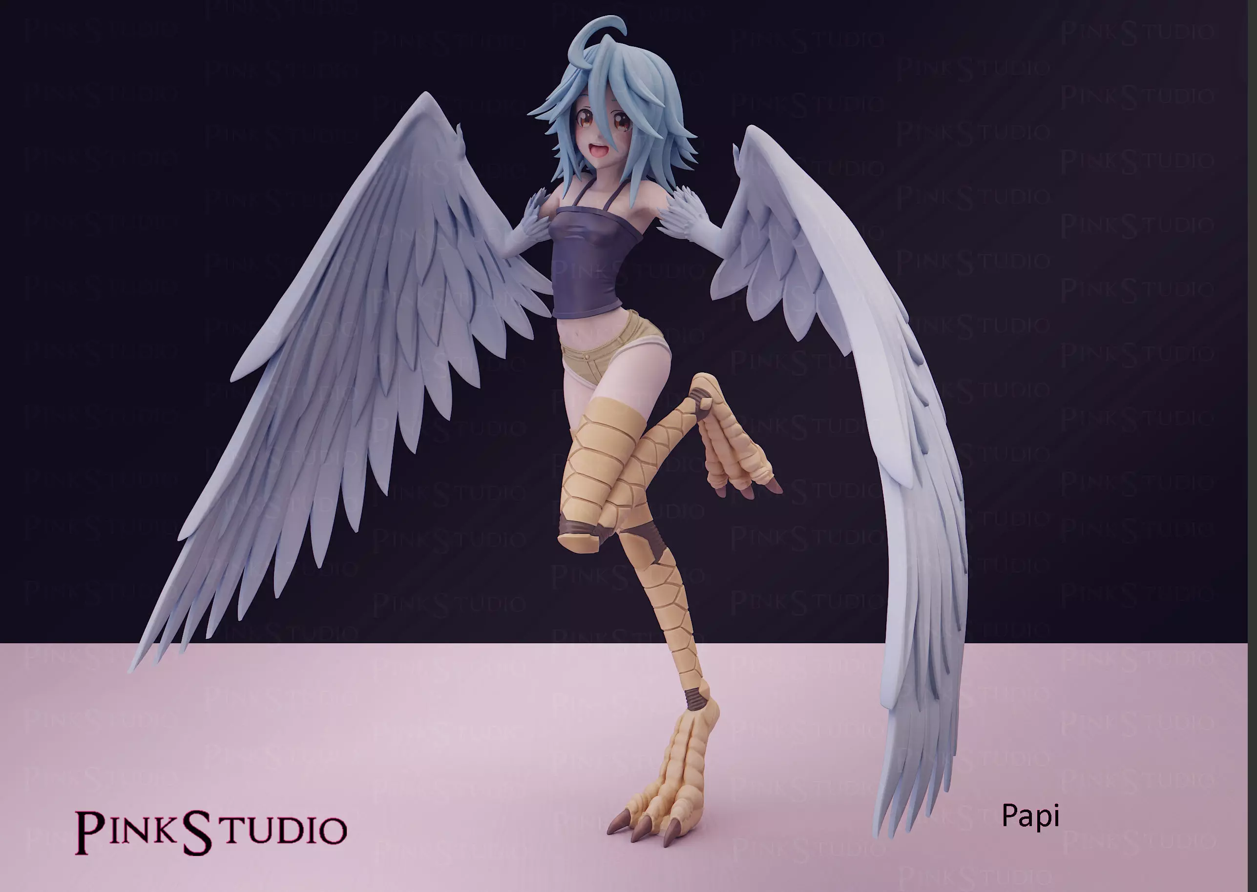 Monster Musume - Papi the harpy 3D print model_0
