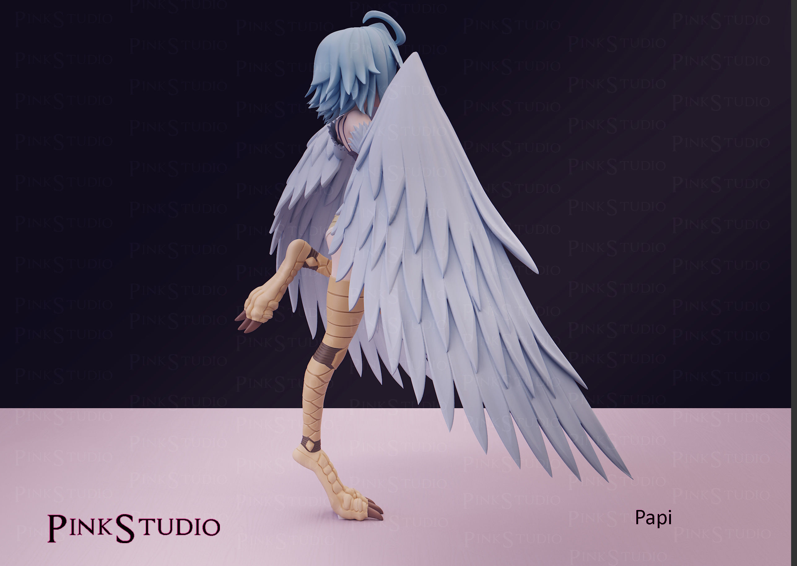 Monster Musume - Papi the harpy 3D print model_12