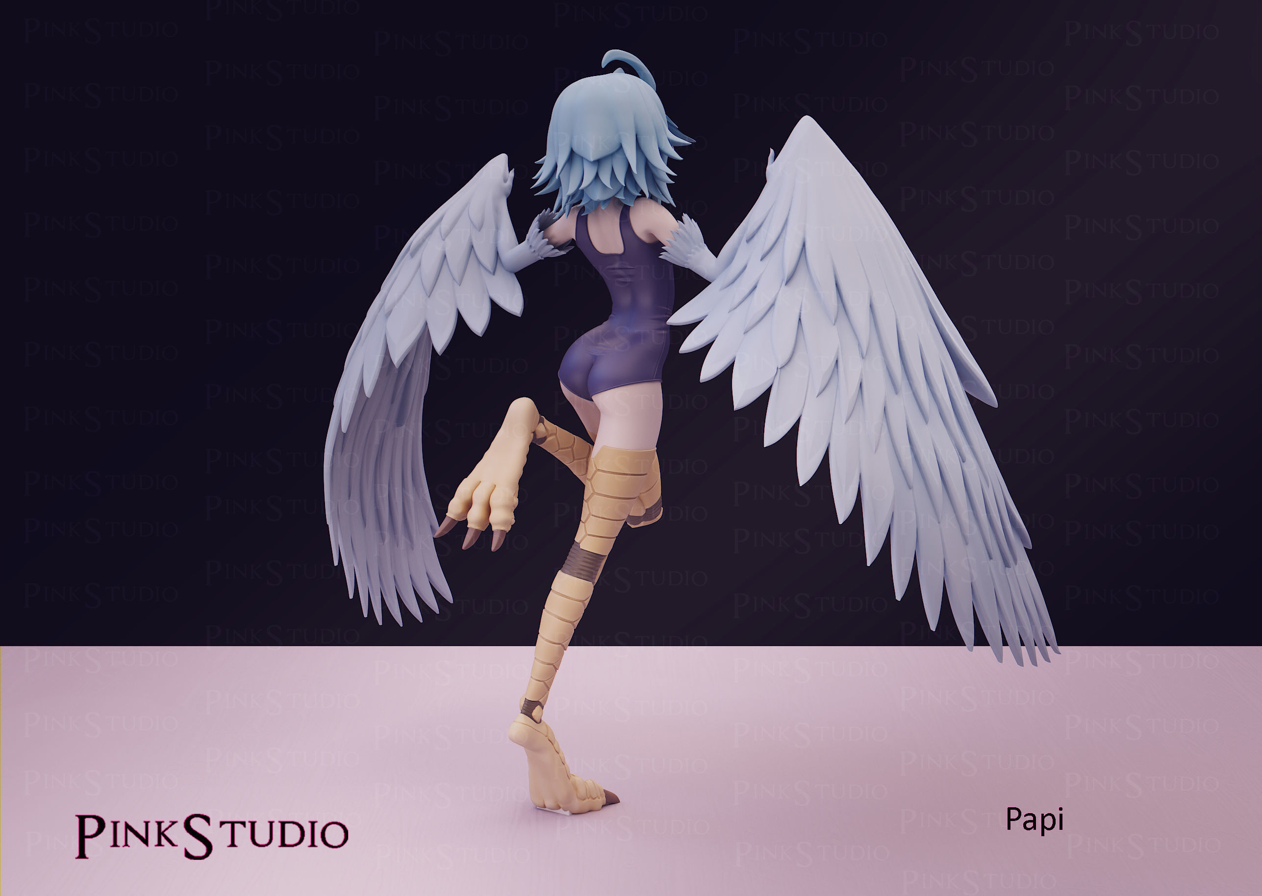 Monster Musume - Papi the harpy 3D print model_14