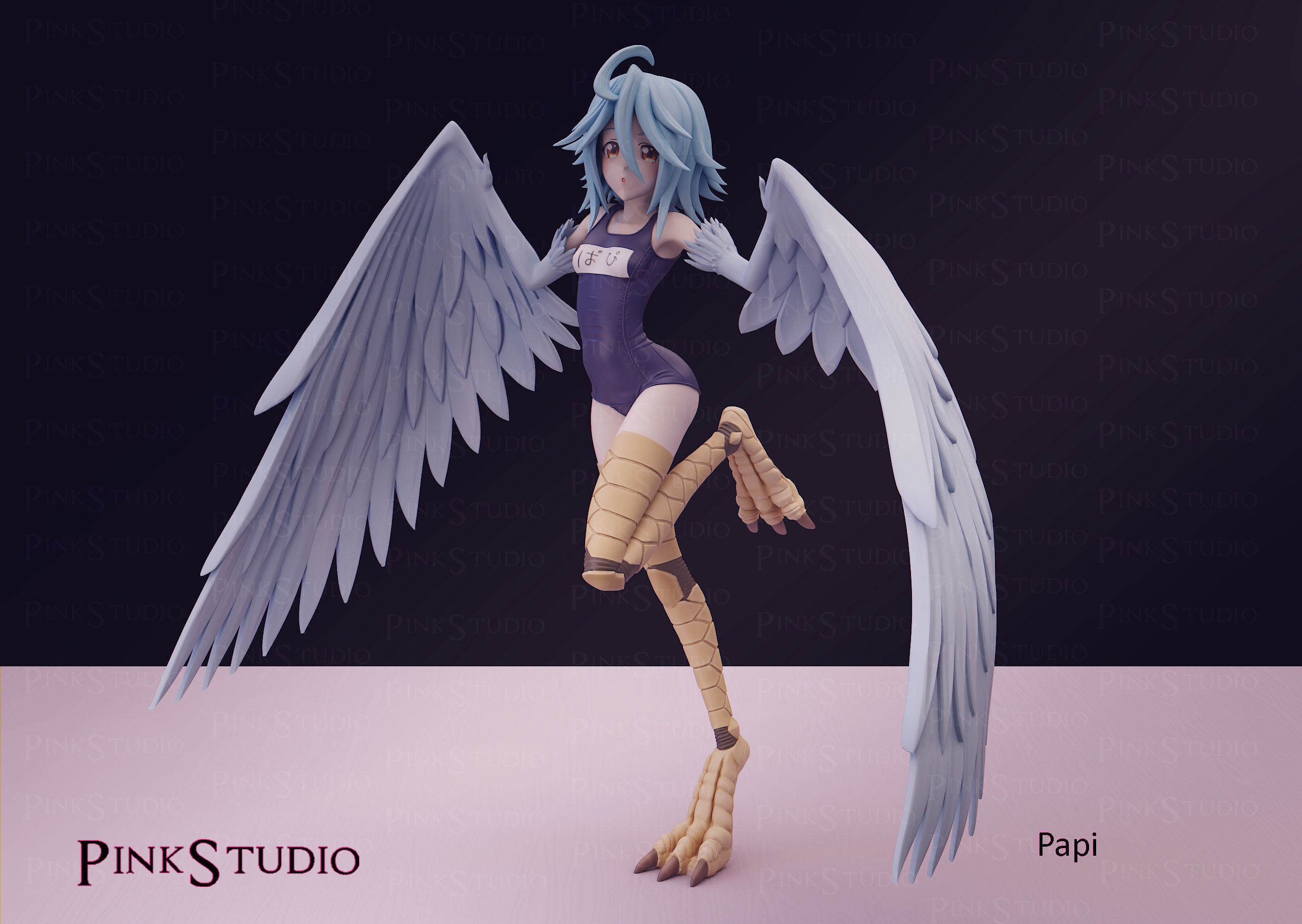 Monster Musume - Papi the harpy 3D print model_2