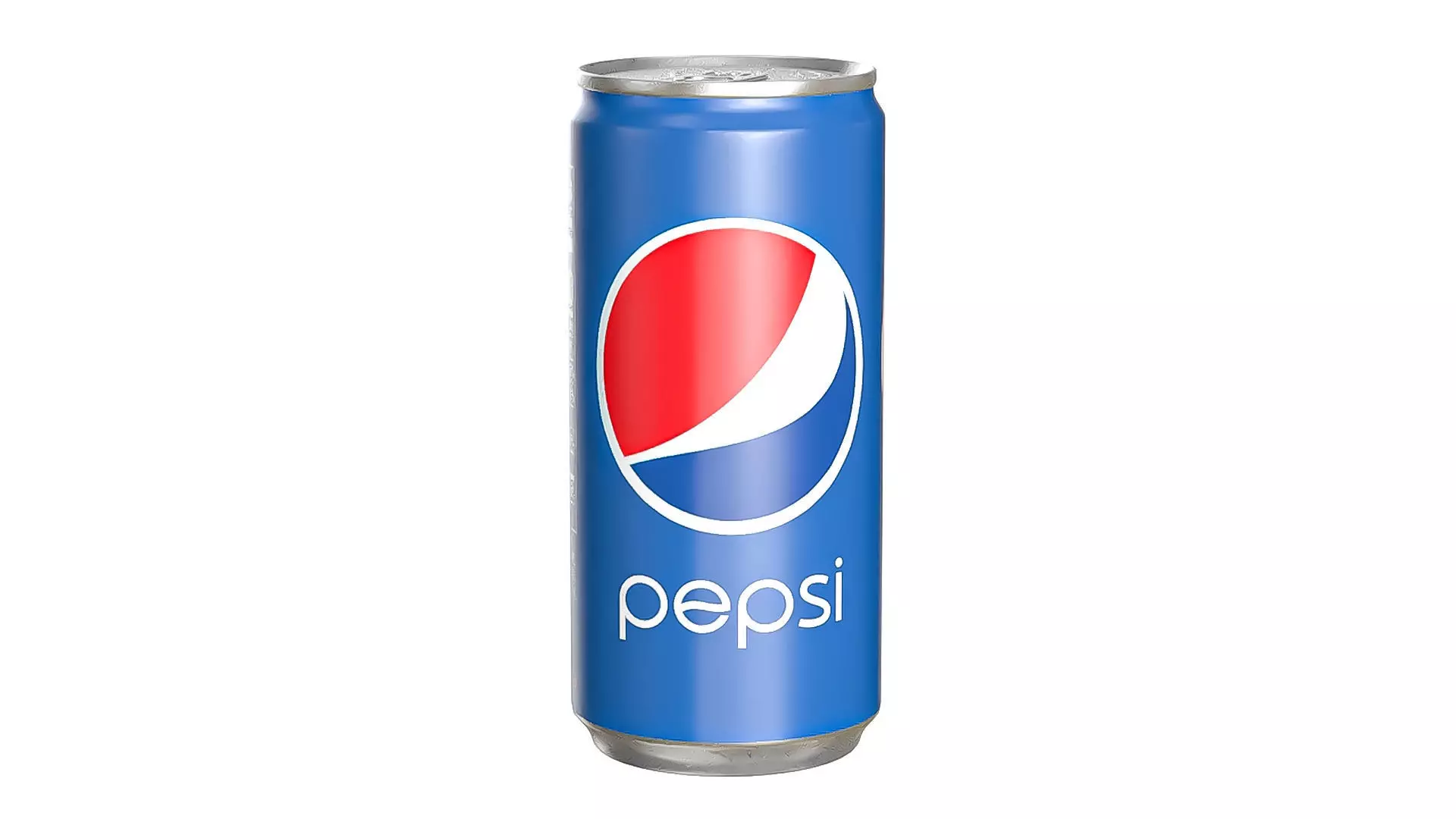 Pepsi Drink Can Slim 190ml 01 Low-poly 3D model_0