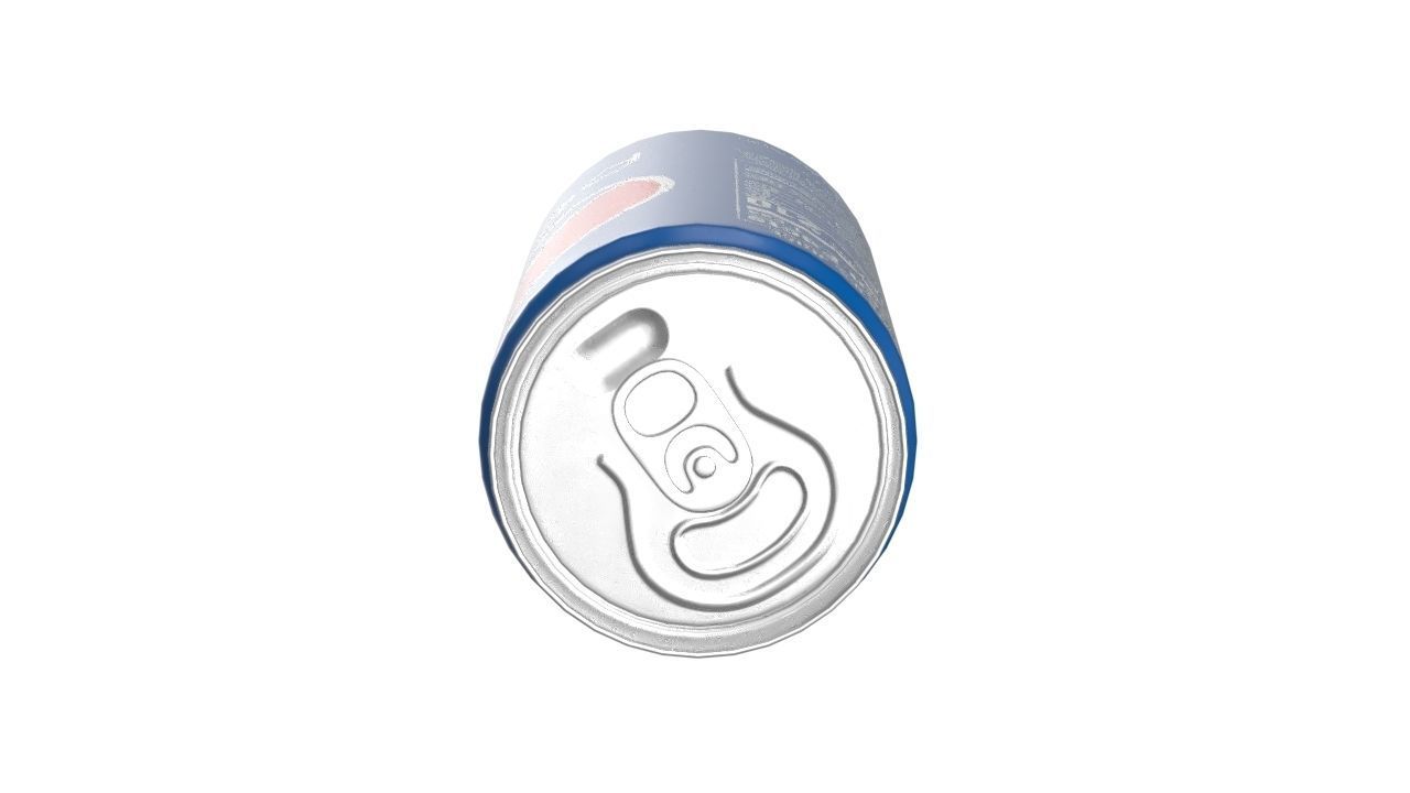 Pepsi Drink Can Slim 190ml 01 Low-poly 3D model_14
